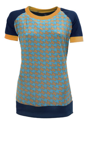 retroshirt met pied de poule Zendee
